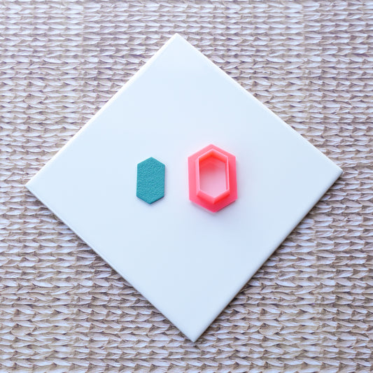 Elongated Hexagon Clay Cutter