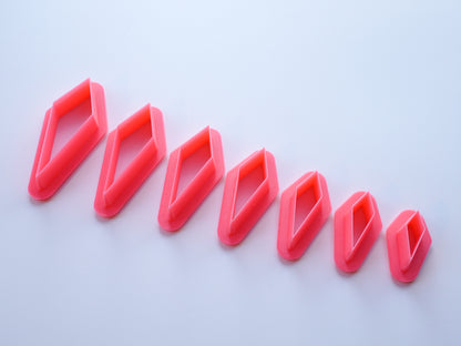 Elongated Kite Clay Cutter - 1:3 ratio