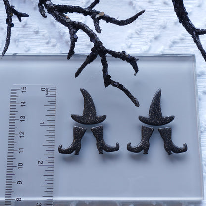 Witch Hat & Boots Dangle Clay Cutter Set