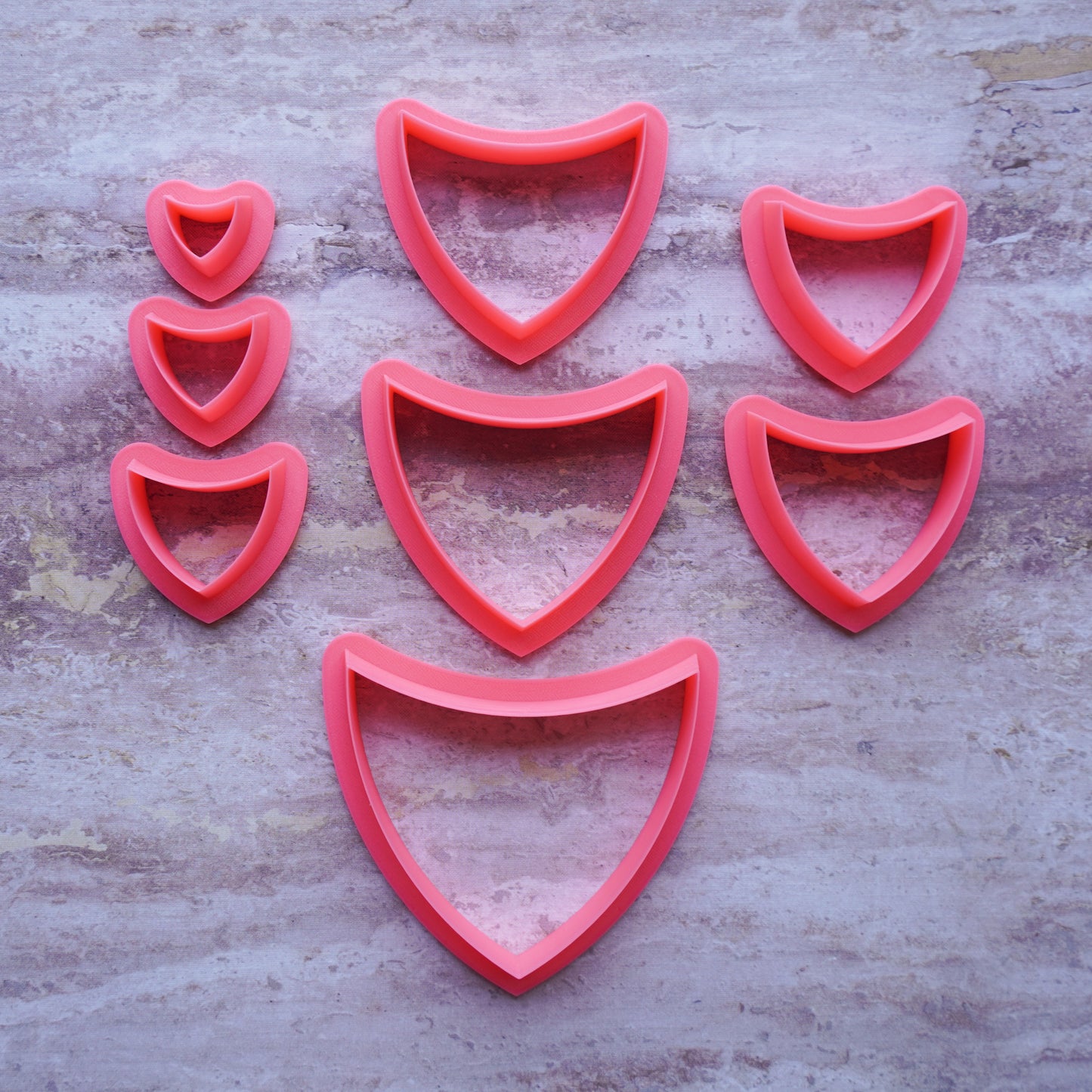 Boho Shield Drop Polymer Clay Cutter