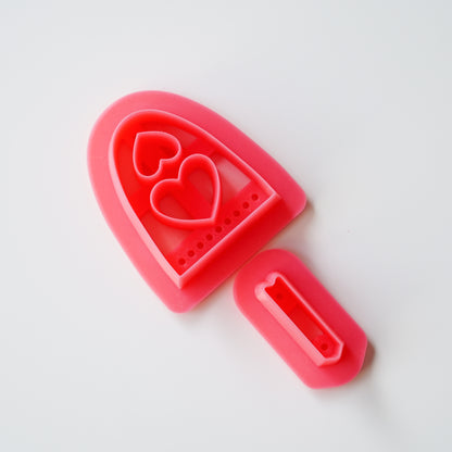 Heart Duo Dangle Clay Cutter Set