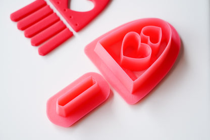 Heart Duo Dangle Clay Cutter Set