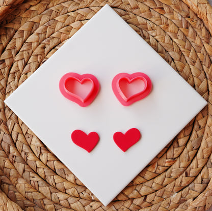 Heart E Clay Cutter Set (Mirrored)