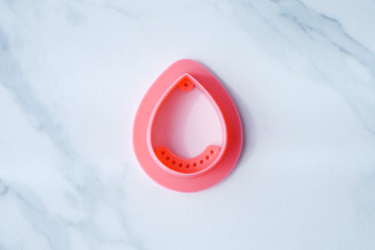 Organic Round Pear Clay Cutter for Earrings & Pendants