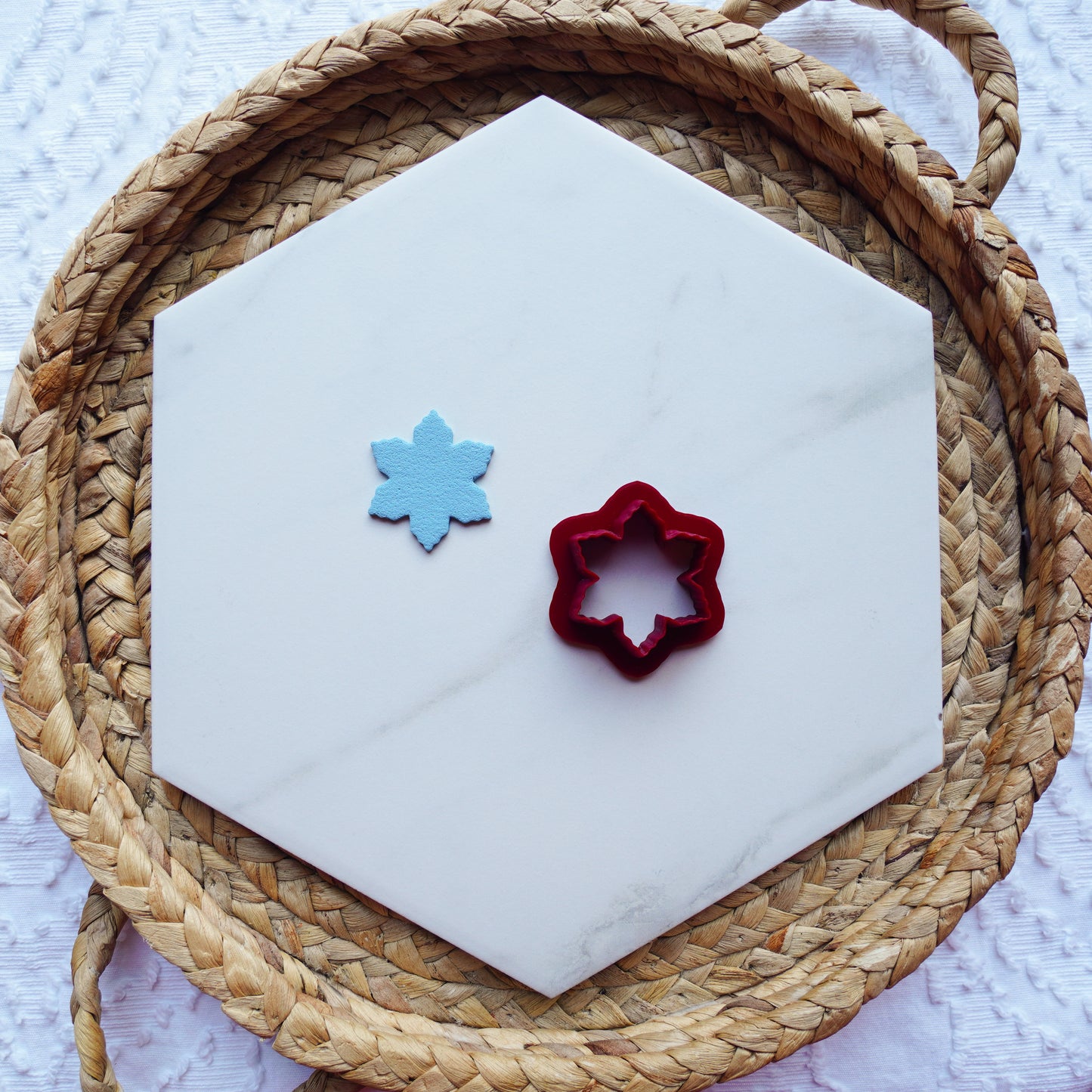 Snowflake Polymer Clay Cutter – Intricate Winter Design