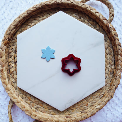Snowflake Polymer Clay Cutter – Intricate Winter Design