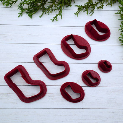 Christmas Stocking Clay Cutter Set – Mirrored Design