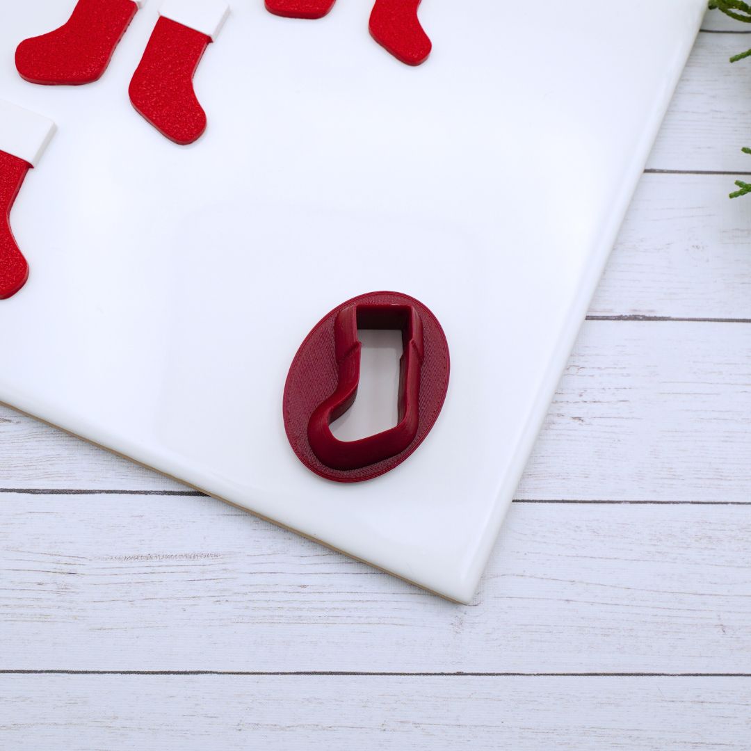 Christmas Stocking Clay Cutter Set – Mirrored Design