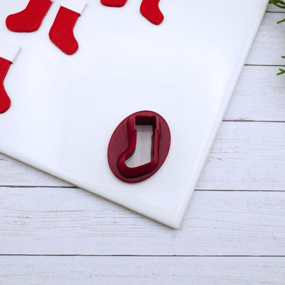 Christmas Stocking Clay Cutter Set – Mirrored Design