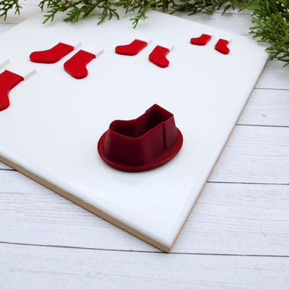 Christmas Stocking Clay Cutter Set – Mirrored Design