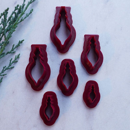 Sugarplum Finial Ornament Clay Cutter